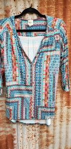 Anthropologie multi colored top